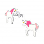 Cercei din argint pentru copii cu unicorn model DiAmanti DIA17258